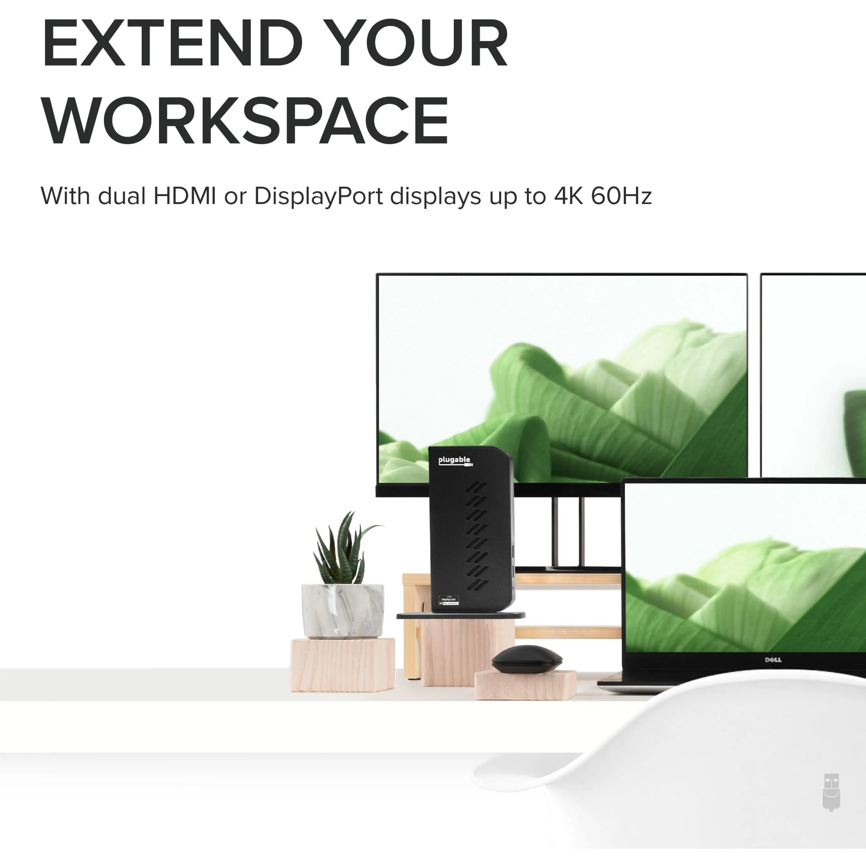 Plugable Technologies UD-6950Z — Plugable Dual 4K Docking Station with USB 3.0 and USB-C