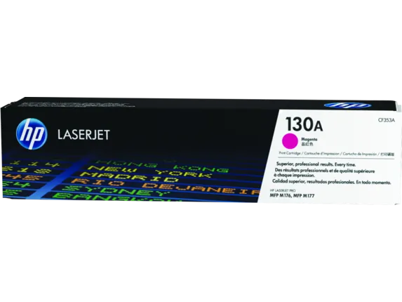 HP CF353A — HP 130A (CF353A) Toner Cartridge - Single Pack - Laser - 1000 Pages - Magenta - 1 Each