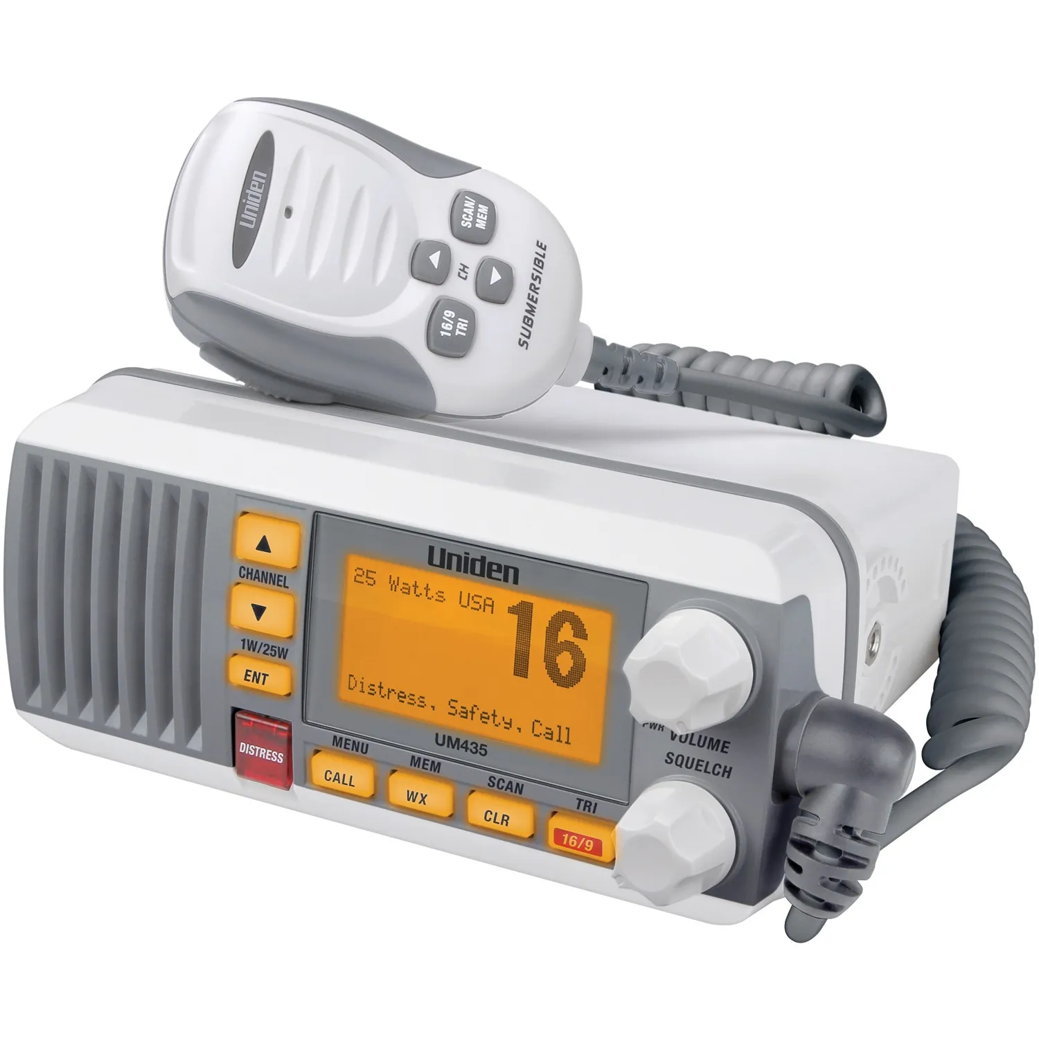 Uniden UM435 — Uniden UM435 Fixed Mount VHF Radio - White