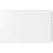 Stride Inc STW 62200 — EasyFit Insertable 5-Tab Index Dividers - 5 x Divider(s) - 5 Tab(s)/Set - 11 Divider Width x 17 Divider Length - Ledger - 3 Hole Punched - White Divider - Clear Tab(s) - 5 / Set