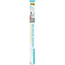 3M DEF6X4 — Post-it® Self-Stick Dry-Erase Film Surface - 48" (4 ft) Width x 72" (6 ft) Length - White Film - Rectangle - Flexible, Stain Resistant, Self-stick - 1 / Pack