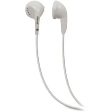 MAXELL 190599 — WIRED 3.5MM , OPP ON-EAR WIRED EARBUD (NO MIC) 4FT CORD- WHITE