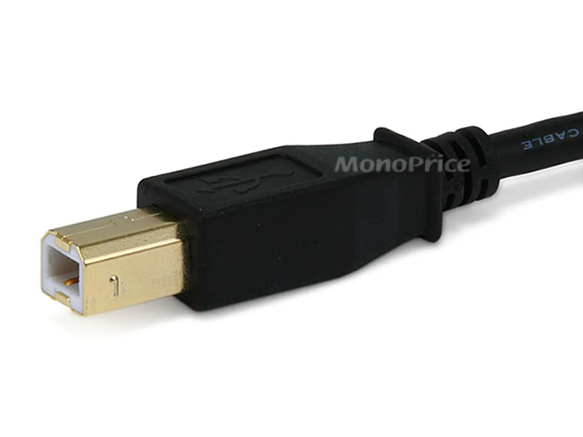 Monoprice 5440 — USB 2 A M/B M 28/24AWG CABLE 15FT