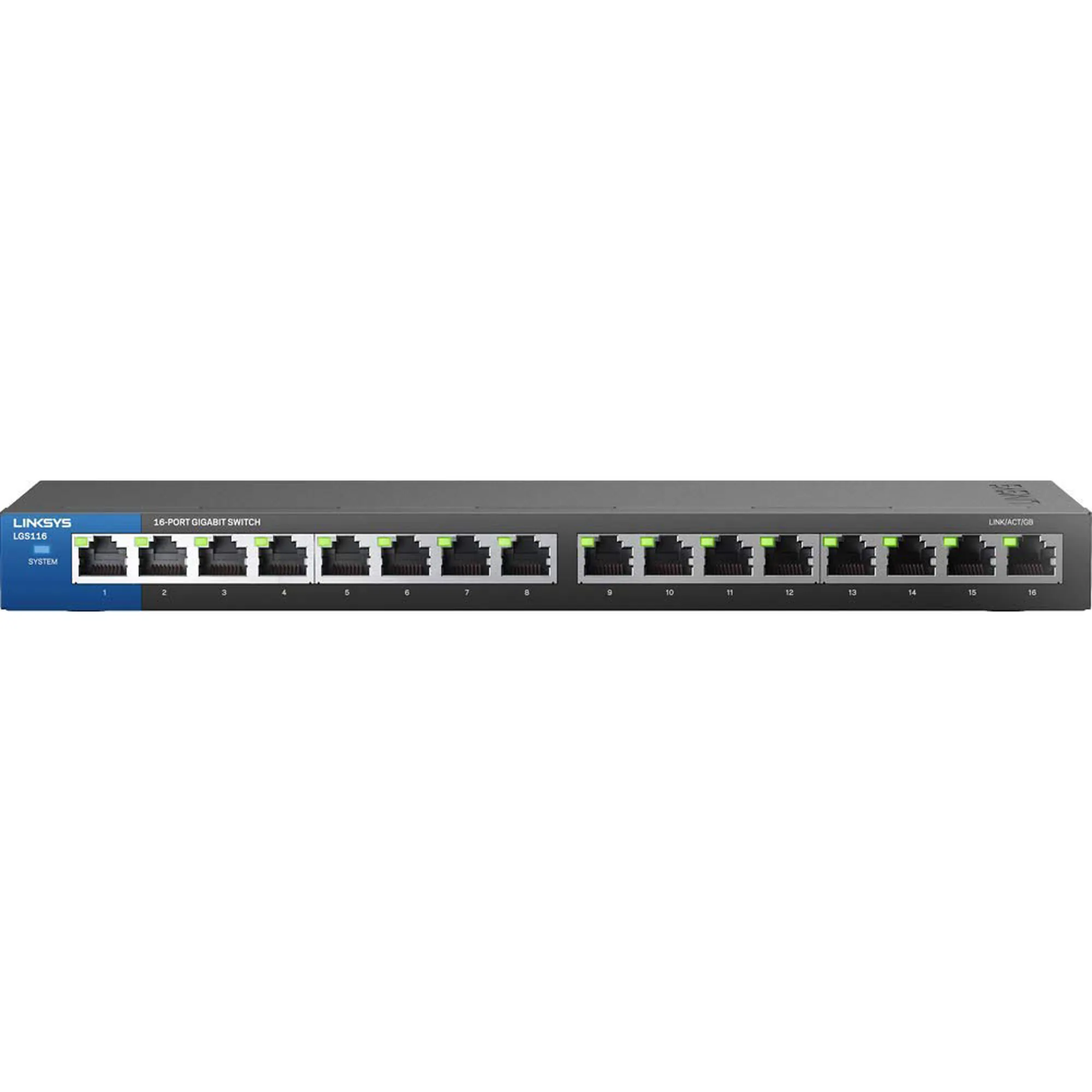Linksys TB7252 - Linksys LGS116 16-Port Gigabit Ethernet Switch - 16 x Gigabi