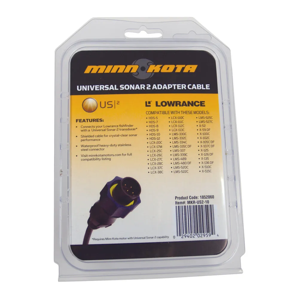 Minn Kota 1852060 — Minn Kota MKR-US2-10 Lowrance/Eagle Blue Adapter Cable