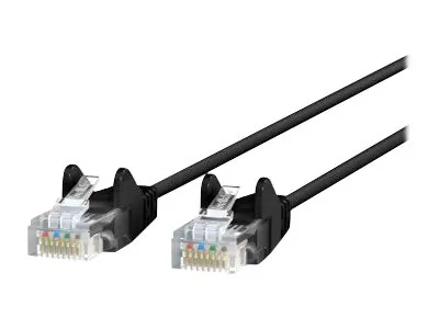 Belkin CE001B02-BLK-S — PATCH CABLE - UNSHIELDED TWISTED PAIR (UTP) - MALE LEFT GENDER - MALE RIGHT GEND