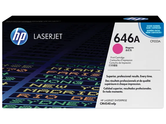 HP CF033A — HP 646A (CF033A) Toner Cartridge - Single Pack - Laser - Magenta - 1 Each
