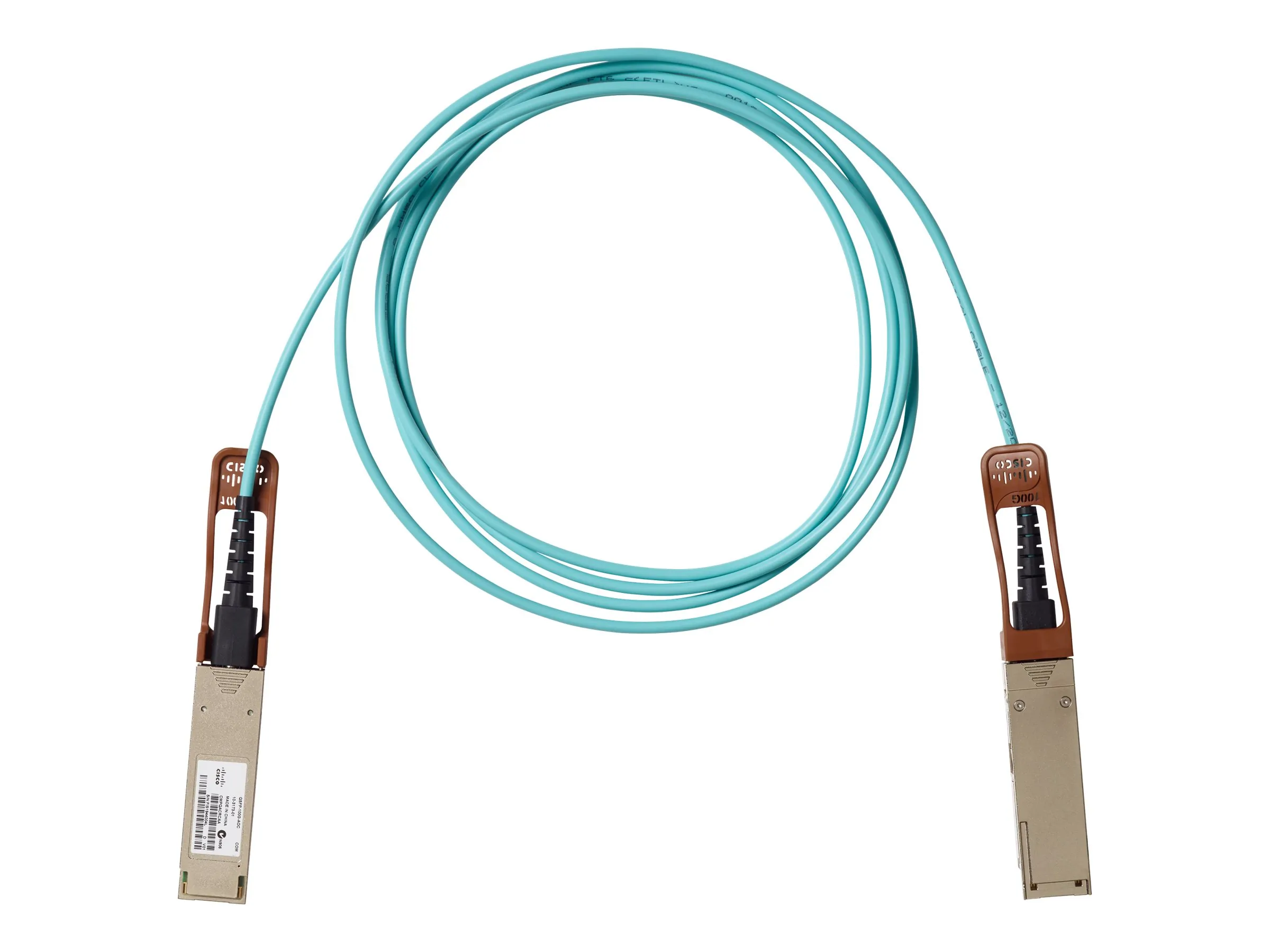 Cisco QSFP-100G-AOC7M= — 100GBASE QSFP ACTIVE OPTICAL CABLE, 7M