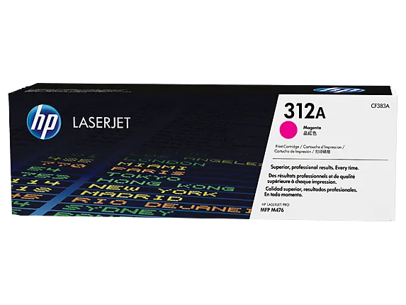 HP CF383A — HP 312A (CF383A) Toner Cartridge - Single Pack - Laser - 2700 Pages - Magenta - 1 Each