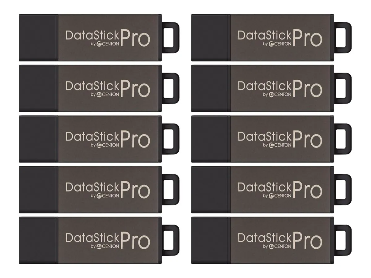 CENTON S1-U2P1-32G25PK — CENTON VALUEPACK USB 2.0 DATASTICK PRO (GREY), 32GB, 25 PACK