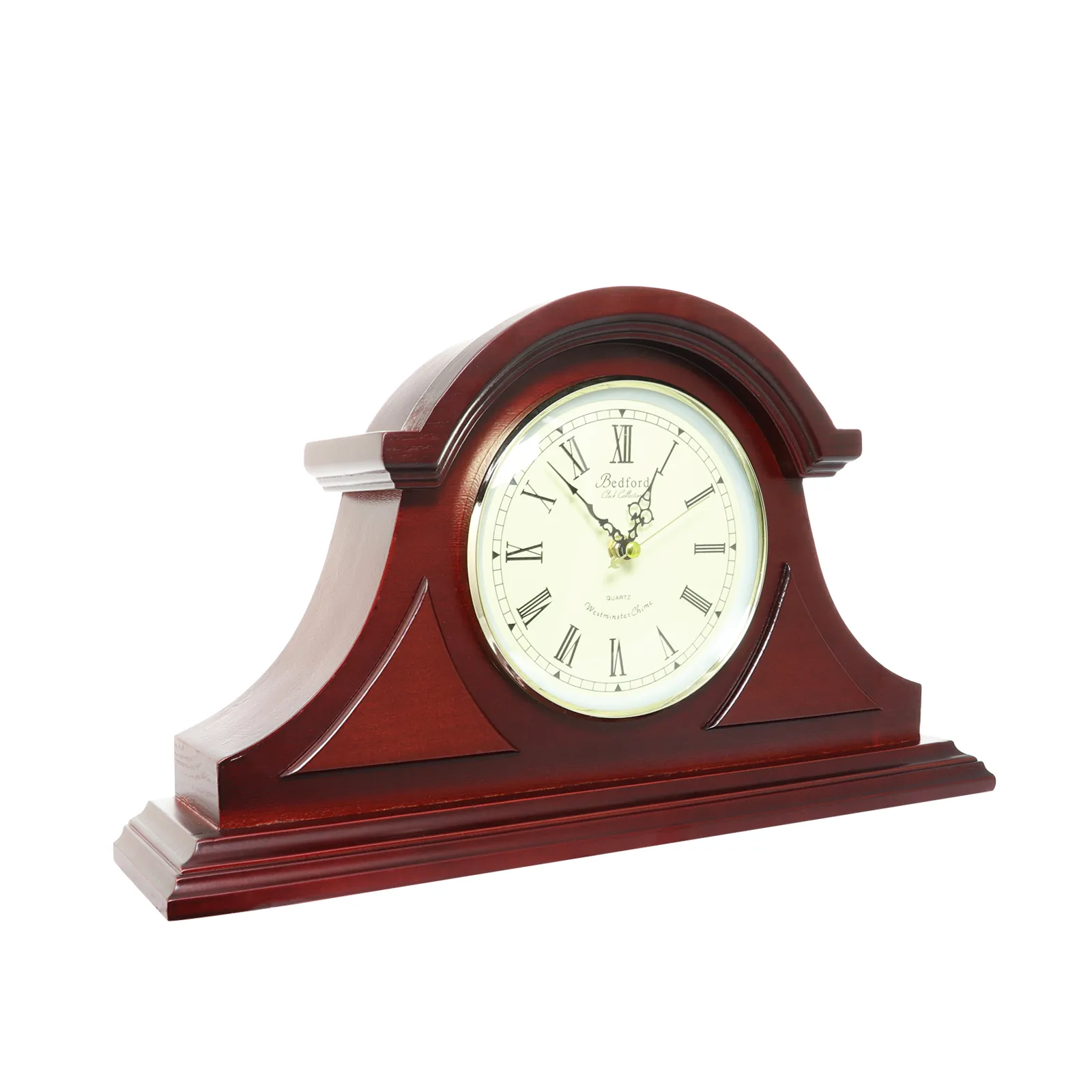 BEDFORD BED-DELPHINE — Bedford Clock Collection Delphine 27 Inch Mahogany Chiming Pendulum Wall Clock