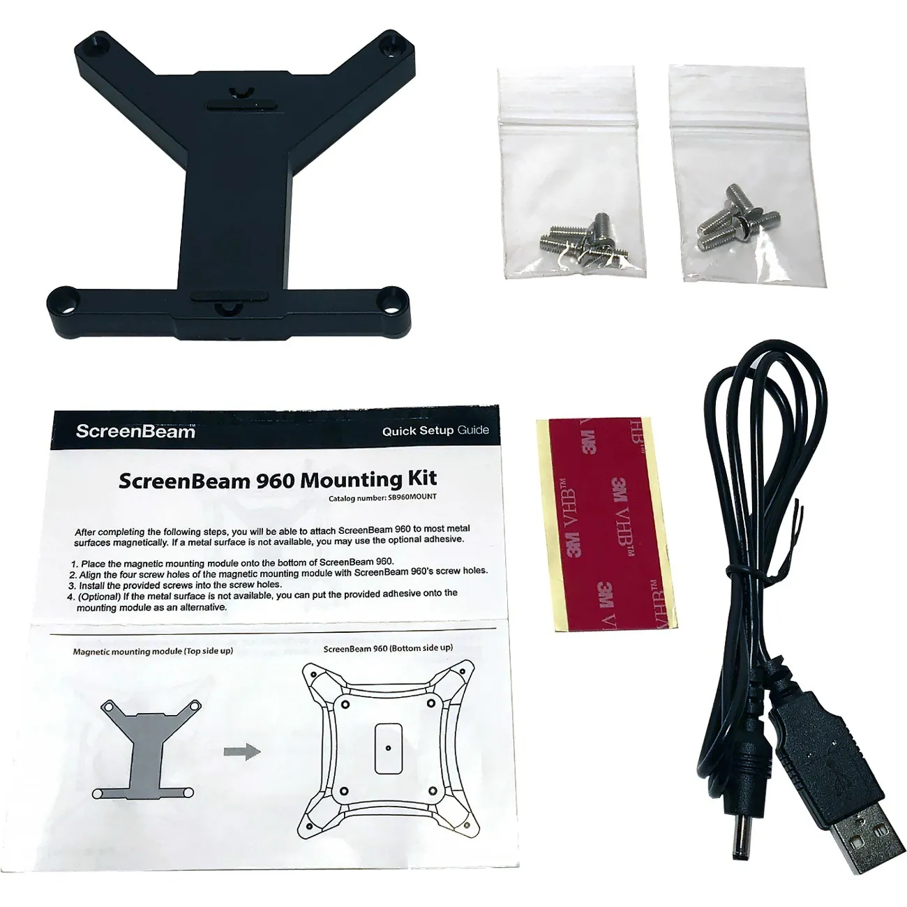 SCREENBEAM SB960MOUNT — THE SCREENBEAM 960 MOUNTING KIT PERMITS A SCREENBEAM WIRELESS DISPLAY RECEIVER T
