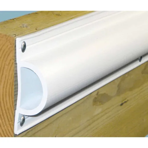 Dock Edge 1190-F — Dock Edge Standard "D" PVC Profile 16ft Roll - White