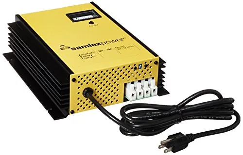 Samlex America SEC-1230UL — 30A 12V 3-Bank Battery Charger - 3-Stage with Dip Switch