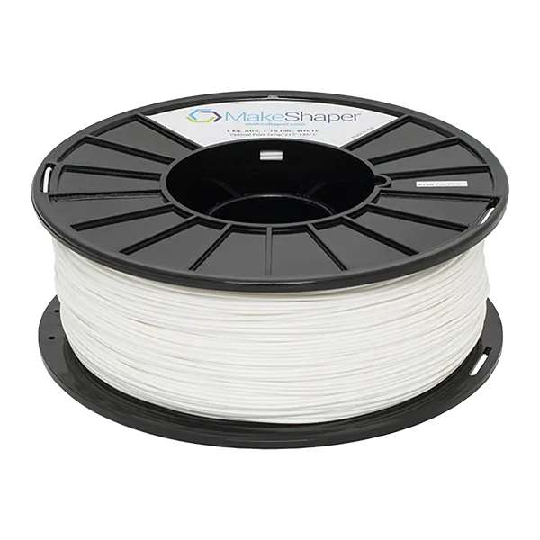 MakeShaper 727559100455 - MakeShaper White ABS 3.0mm Filament (1Kg)
