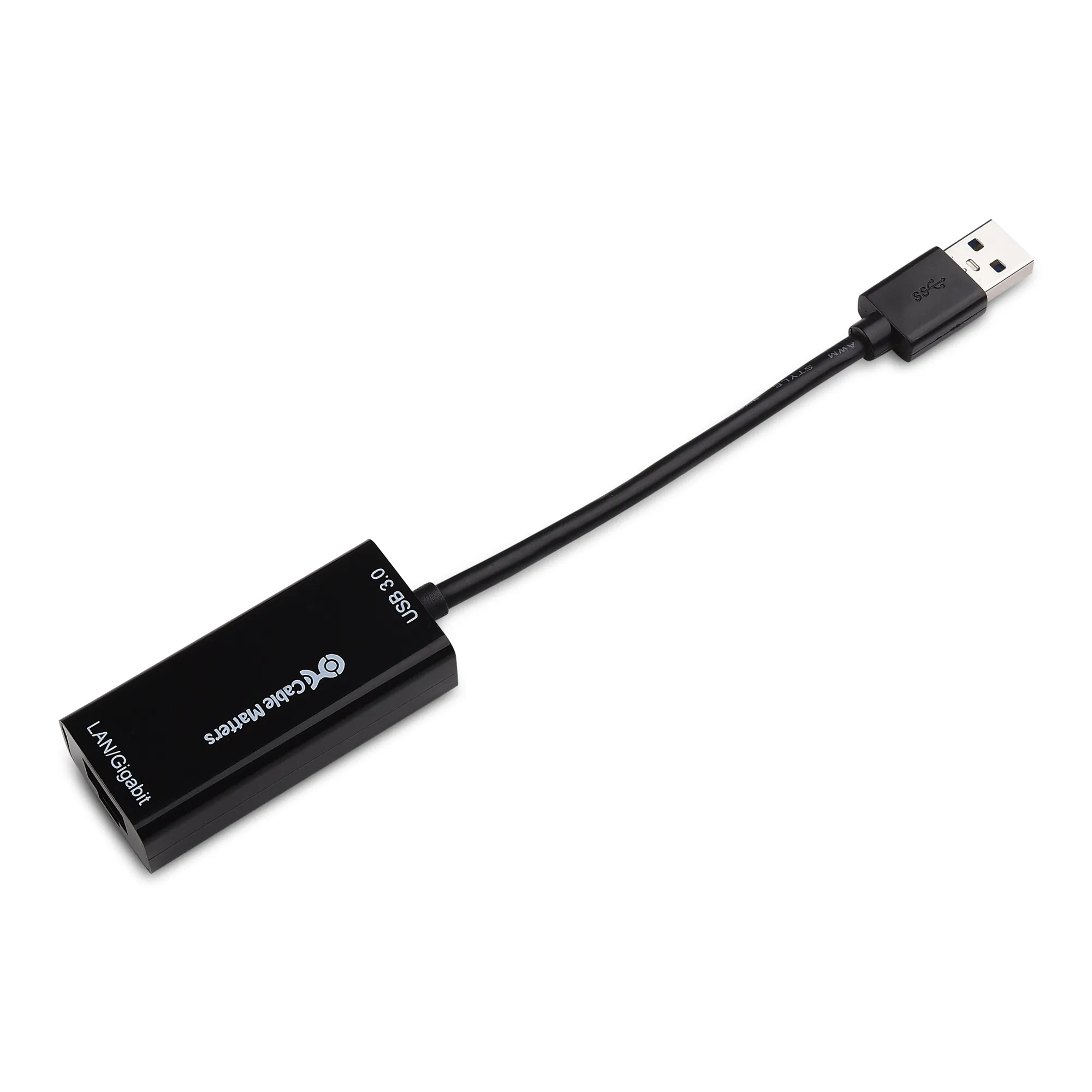 CABLE MATTERS 202013-BLACK — USB 3.0 TO GIGABIT ETHERNET ADAPTER