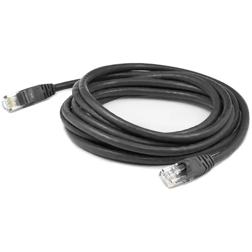 ADDON ADD-50FCAT6-BK — 50FT BLACK CAT 6 PVC ETHERNET CABLE SNAGLESS BUBBLE BOOT RJ-45 M/M