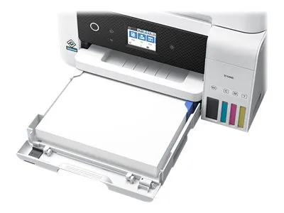 EPSON C11CJ60203 — Epson WorkForce ST-C4100 Wireless Inkjet Multifunction Printer - Color - Copier/Fax/Printer/Scanner - 4800 x 1200 dpi Print - Automatic Duplex Print - Up to 5000 Pages Monthly - 250 sheets Input - Color Flatbed Scanner - 1200 dpi Optical Scan - Color Fax - Fast Ethernet Ethernet - Wireless LAN - Wi-Fi Direct, Epson Connect, Apple AirPrint, Chrome OS, Android Printing, Fire OS, Mopria Print Service - USB - For Plain Paper Print
