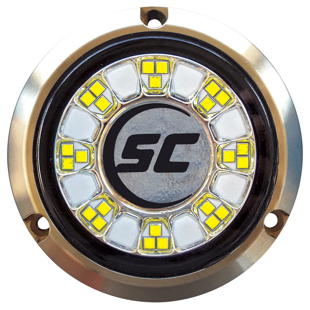 Shadow-Caster LED Lighting SCR-24-GW-BZ-10 — SCR-24 Marine Bronze Underwater LED Light - 24 LEDs