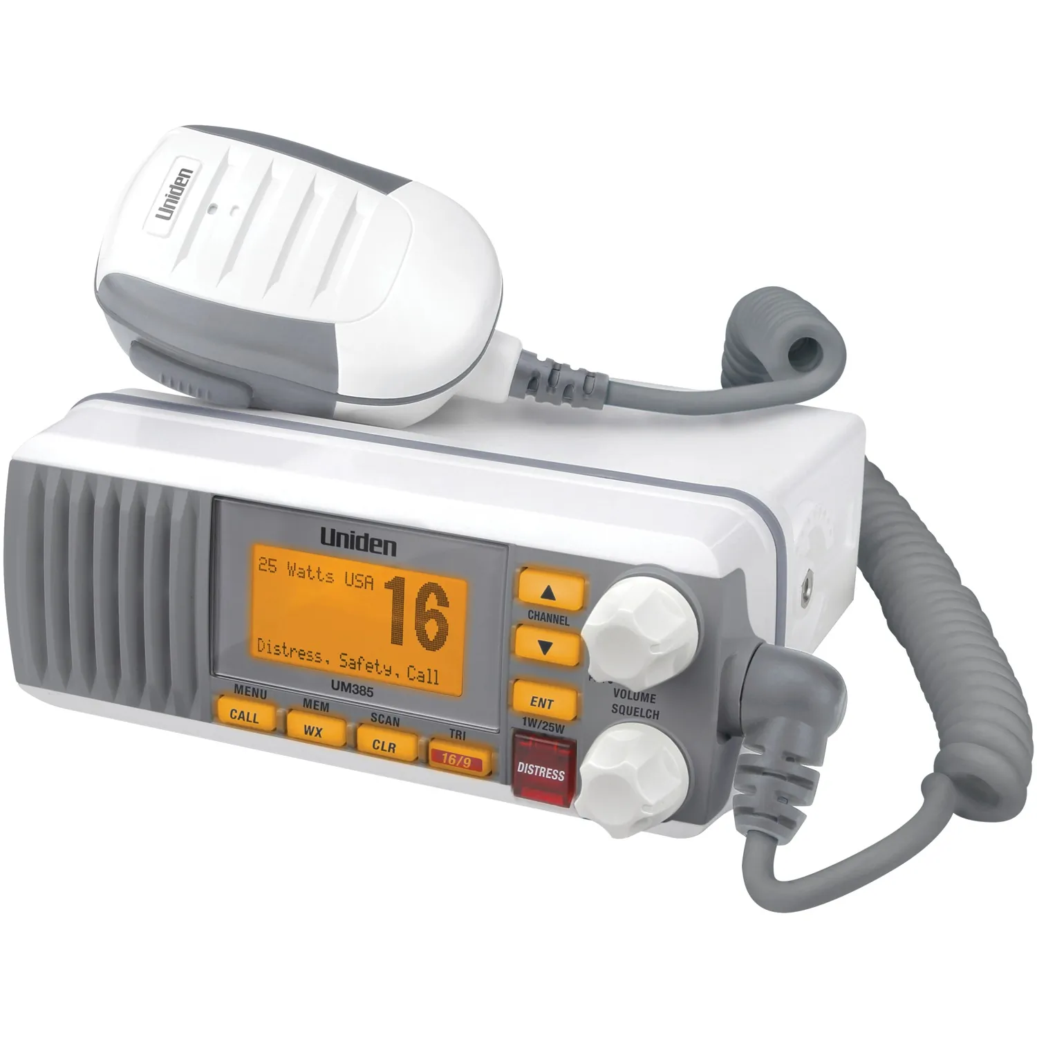 Uniden UM385 — Uniden UM385 Fixed Mount VHF Radio - White