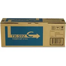 KYOCERA TK592C — KYOCERA TK-592C CYAN TONER FOR USE IN FSC2026MFP FSC2126MFP 5,000 PAGE YIELD ALS