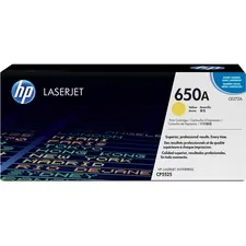 HP CE272A — HP 650A (CE272A) Toner Cartridge - Single Pack - Laser - 15000 Pages - Yellow - 1 Each