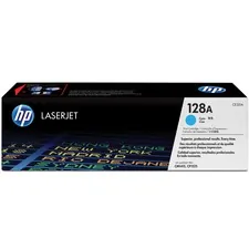 HP CE321A — HP 128A (CE321A) Toner Cartridge - Single Pack - Laser - Standard Yield - 1300 Pages - Cyan - 1 Each