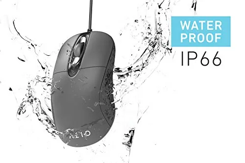 AZIO MS530 - AZIO MS530 Antimicrobial & Washable Mouse - Ergonomic Design
