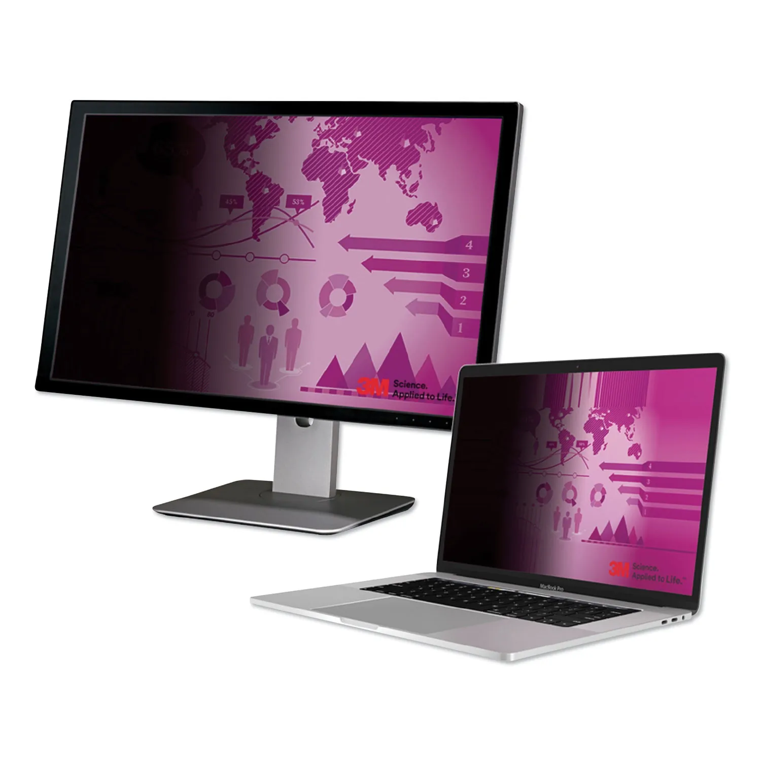 3M HC270W9B — 3M High Clarity Privacy Filter for 27 in Monitors 16:9 HC270W9B Black, Glossy - For 27 Widescreen LCD Monitor - 16:9 - Scratch Resistant, Dust Resistant