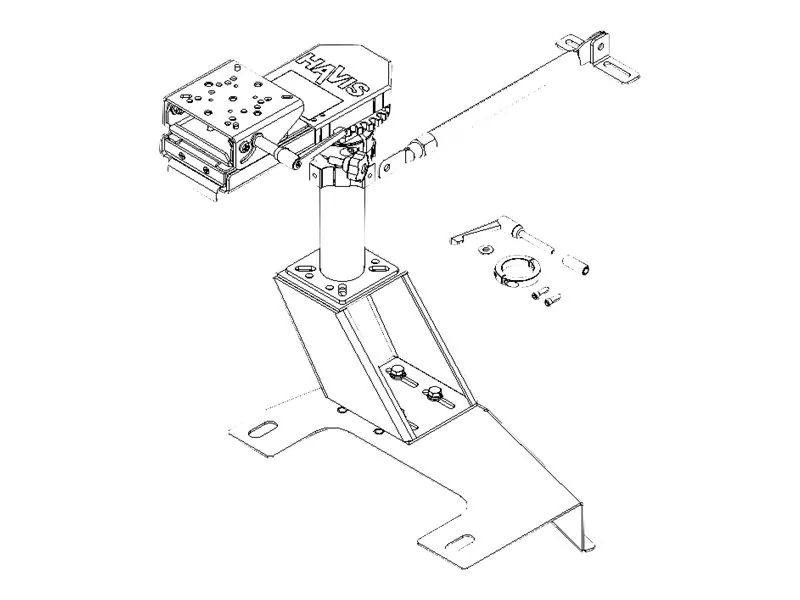 Havis PKG-PSM-3006 — PREMIUM PEDESTAL MOUNT PACKAGE FOR 2020-2025 FORD INTERCEPTOR UTILITY AND FORD R