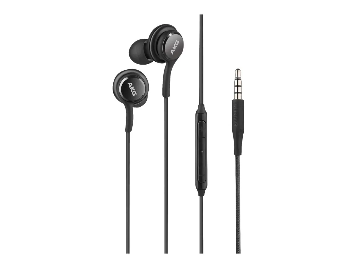 4XEM 4XSAMEARAKGB — SAMSUNG AKG EARPHONES WITH MIC AND VOLUME CONTROL - BLACK