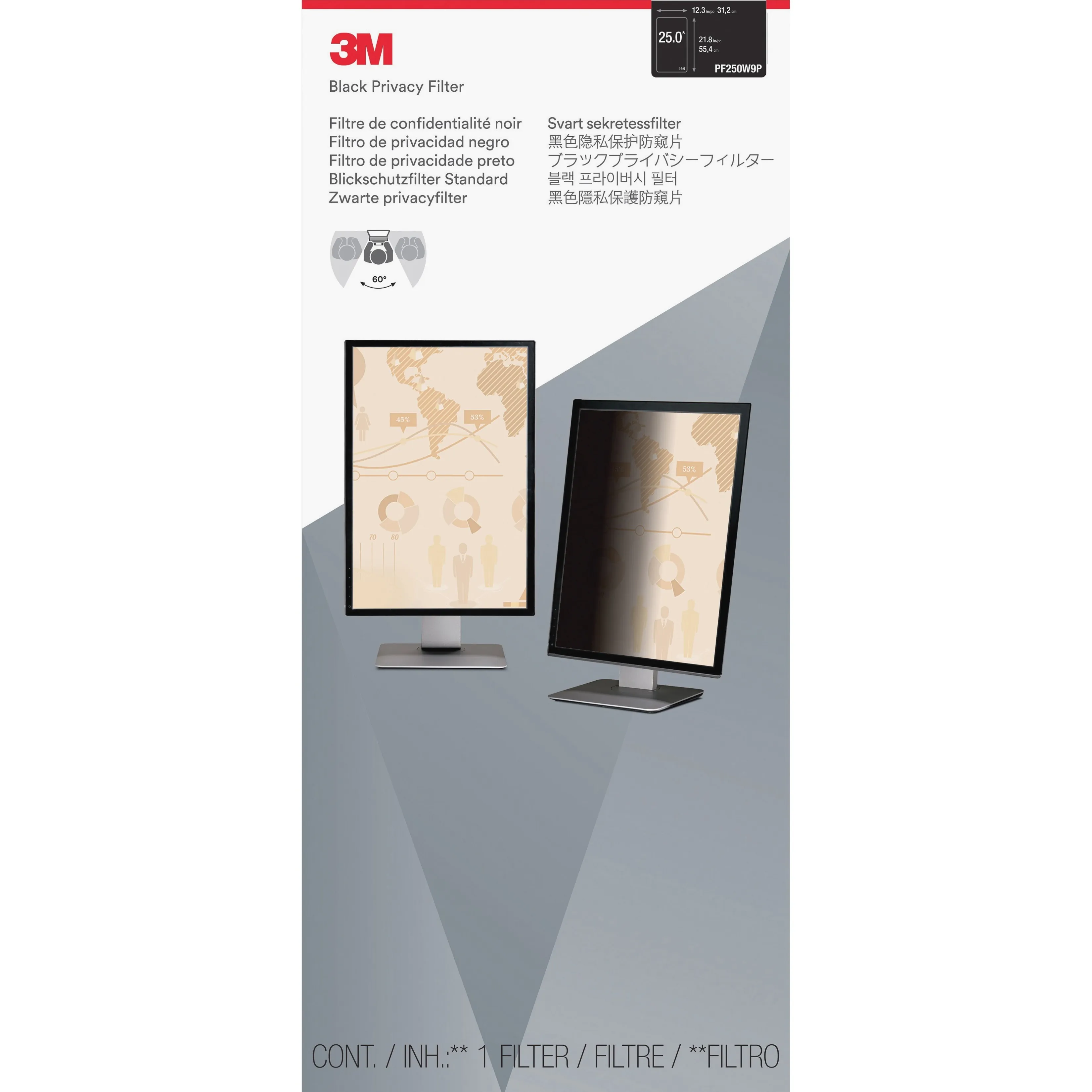 3M PF250W9P — 3M PRIVACY AND PROTECTION PRODUCTS WORK SIMPLY AND BEAUTIFULLY ON MOST OF TODAYS
