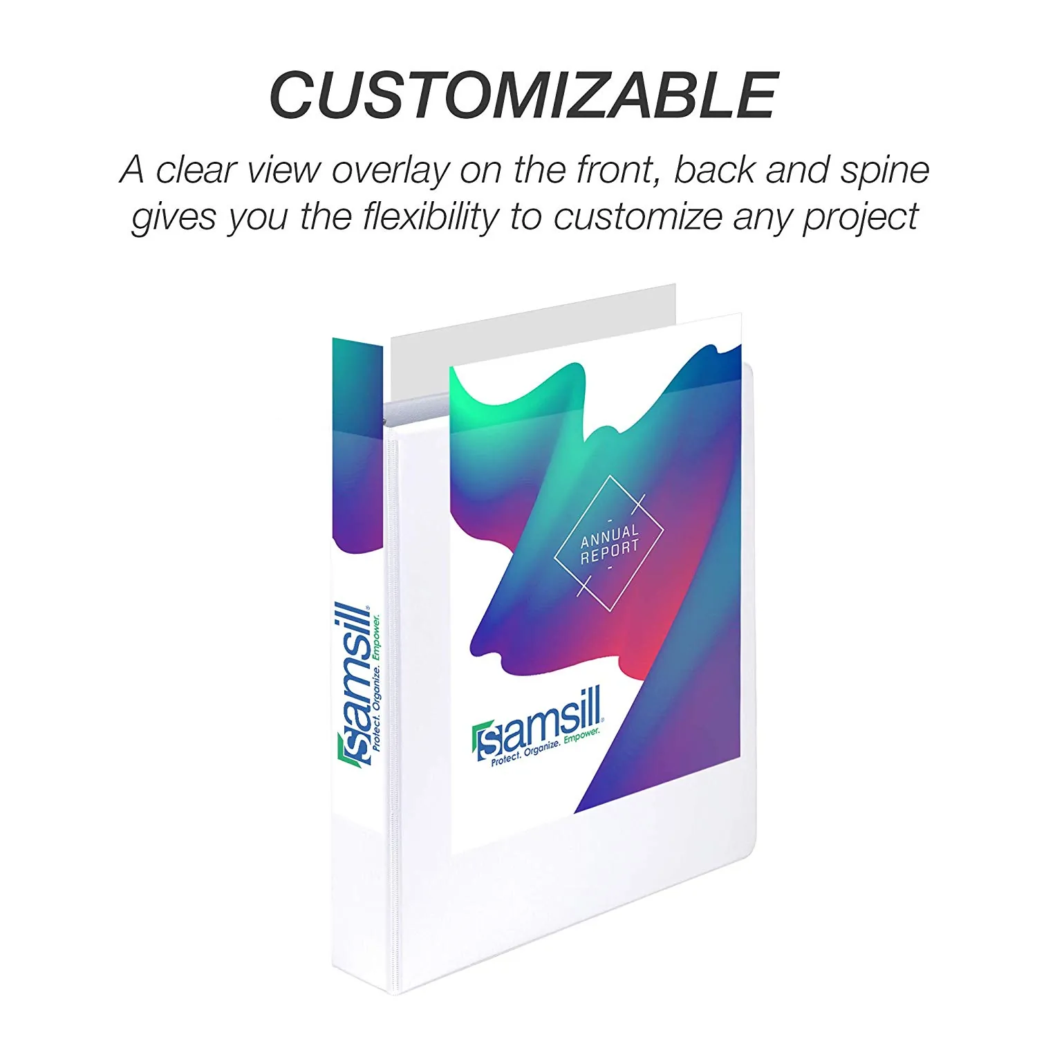 Samsill MP128557 — Econ White 1.5" View Binders - 12 Pack