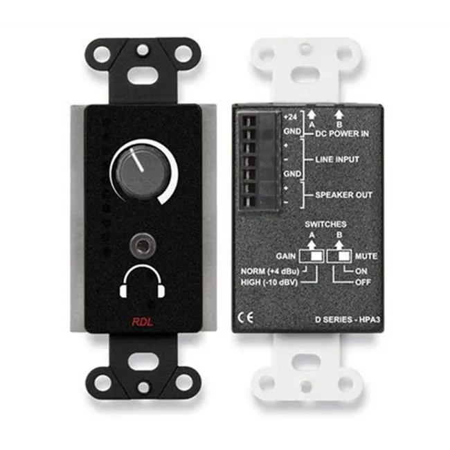 RDL DB-HPA3 - 3.5W Audio Power Amplifier with Headphone Output