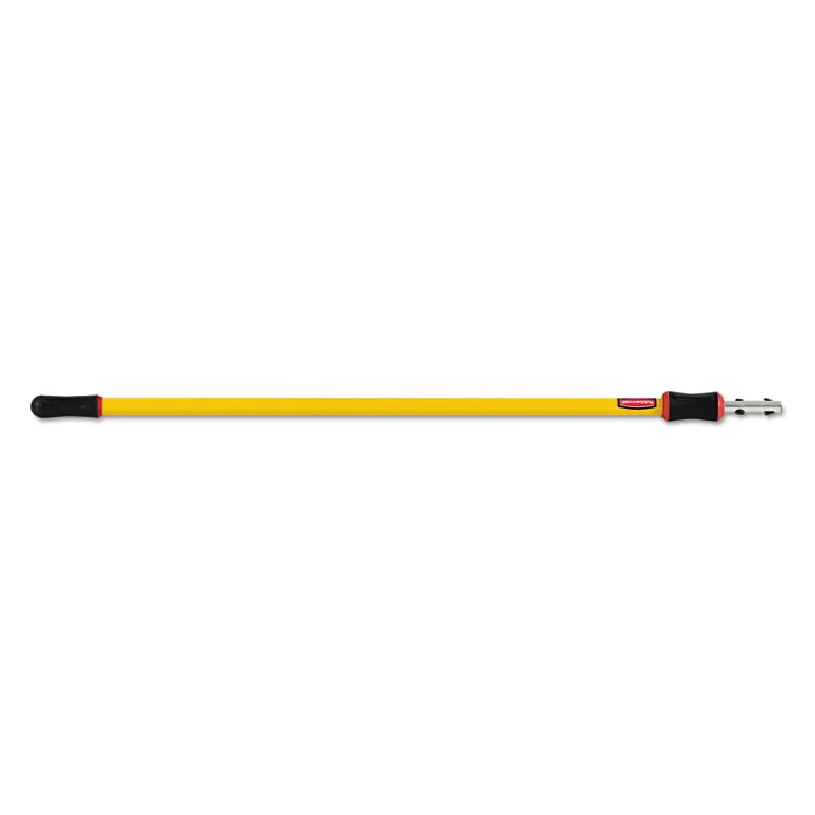 Rubbermaid RCP Q76500YL00 — Rubbermaid Commercial 4'-8' Quick Connect Extension Pole - 96 Length - 1.40 Diameter - Yellow - Aluminum - 1 Each