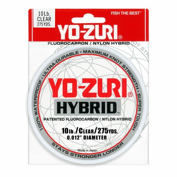 Yozuri 10 HB 275 CL - Yo-Zuri Hybrid Clear Line 275YD Spool in 10LB