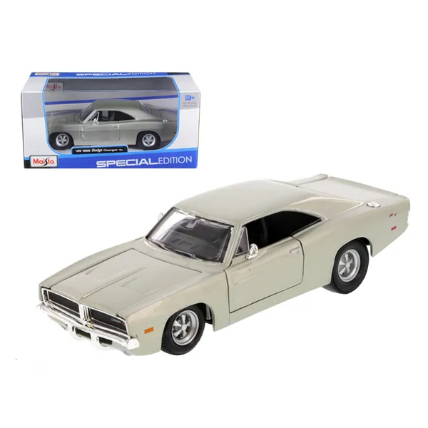 Maisto 31256bl — 1969 Dodge Charger R/T Hemi Silver 1:25 Diecast Model Car