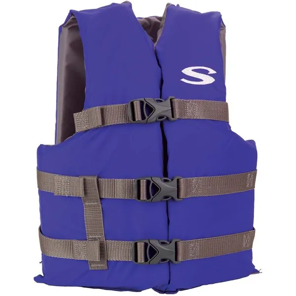 Stearns 2159360 - Stearns Youth Classic Vest Life Jacket - 50-90lbs - BlueGrey