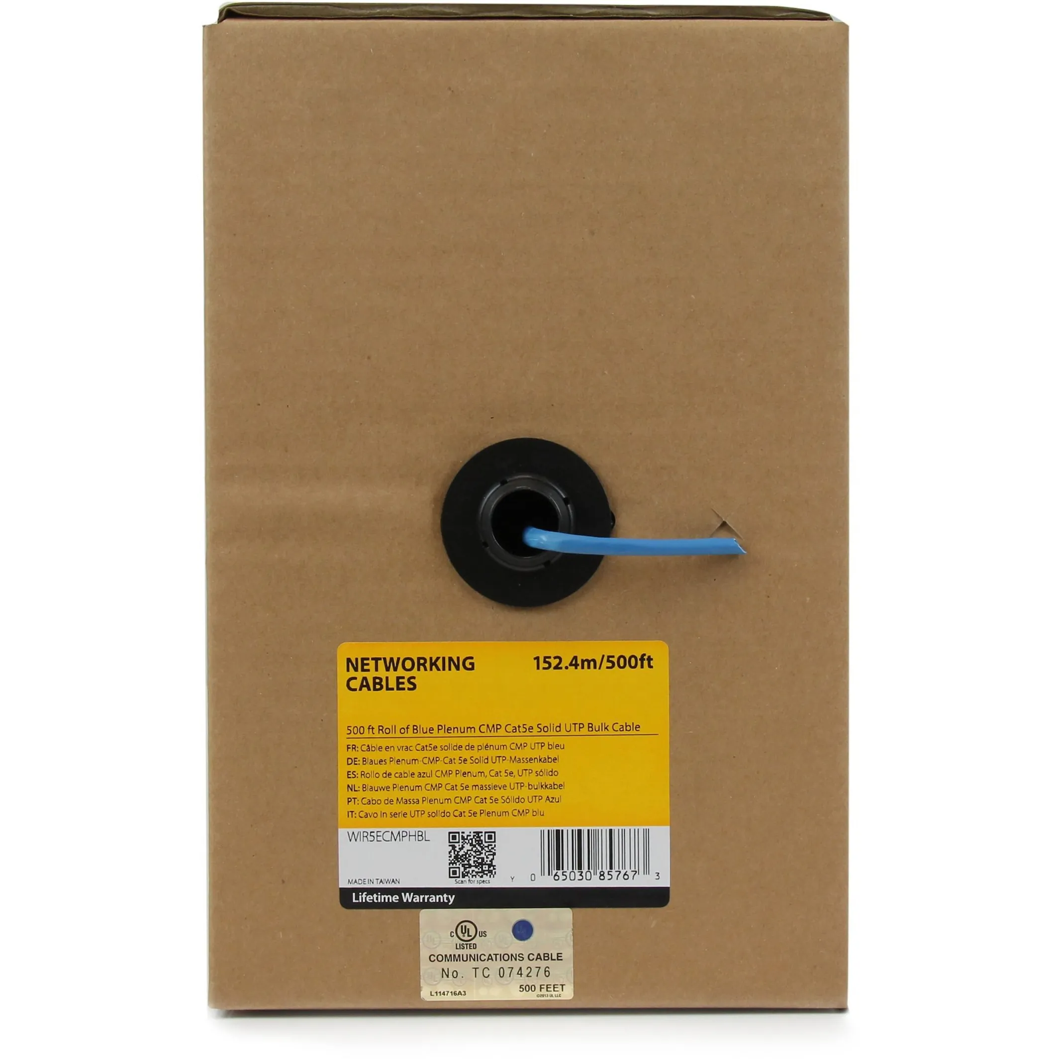 STARTECH WIR5ECMPBL — 1000 FT. BLUE UTP CAT5E CABLE FOR 1000 MBPS NETWORKS - HIGH-QUALITY COPPER CONDU