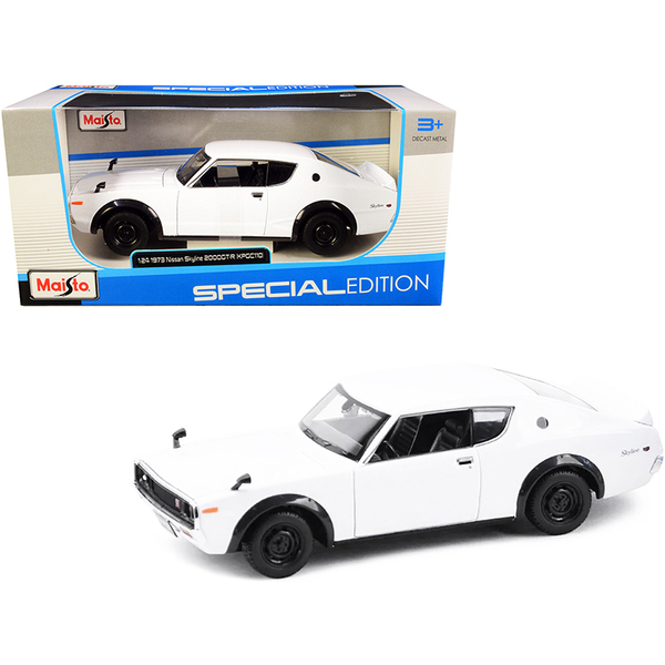 Maisto 31528w - 1973 Nissan Skyline 2000GT-R (KPGC110) White Special Edition