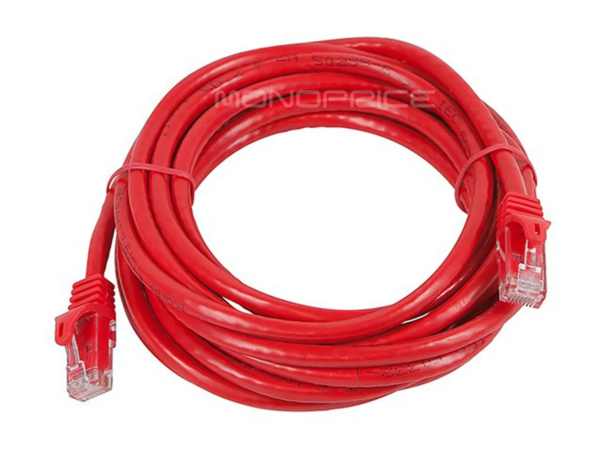 Monoprice 9824 — FLEXBOOT CAT6 24AWG CABLE_ 14FT RED