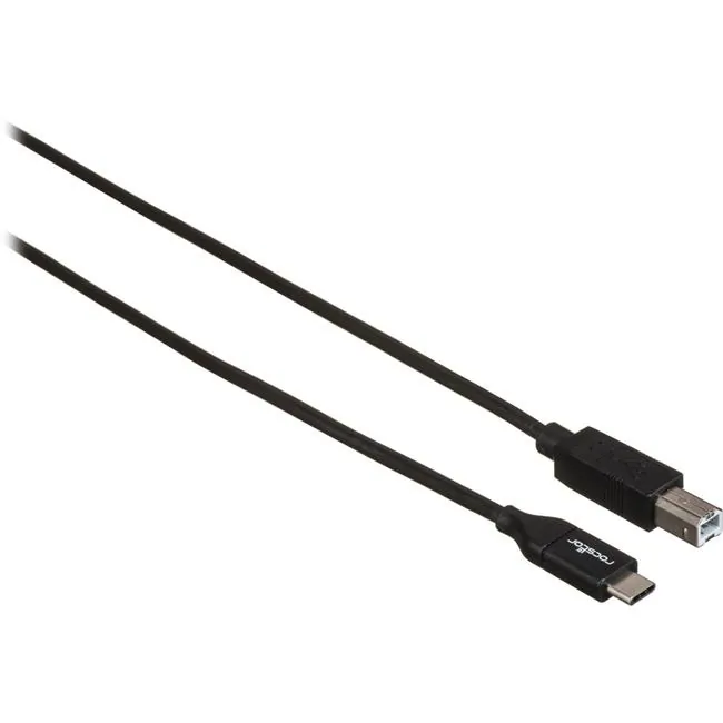 ROCSTOR Y10C277-B1 — PREMIUM USB TYPE-C TO USB TYPE-B CABLE M/M - 10FT (3M) - 60 MB/S FOR PRINTER, SC