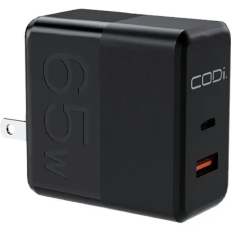 CODi A01106 — 65W USB-C Power Delivery Wall Charger with Quick Charge