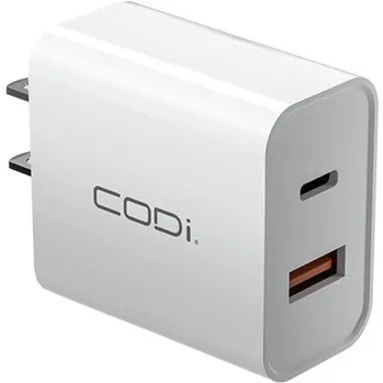 CODi A01102 — 20W USB-C PD Wall Charger with Quick Charge Technology
