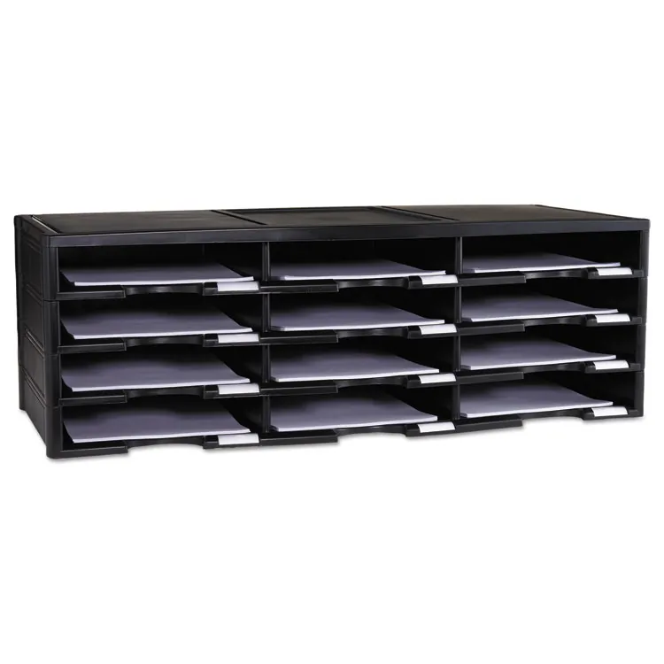 STOREX STX 61431U01C — Storex 12-compartment Organizer - 6000 x Sheet - 12 Compartment(s) - 9.50 x 12 - 10.5 Height x 14.1 Width31.4 Length - 100% Recycled - Polystyrene - 1 Each