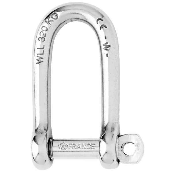 Wichard Marine 01214 — Wichard Self-Locking Long D Shackle - Diameter 8mm - 5/16"