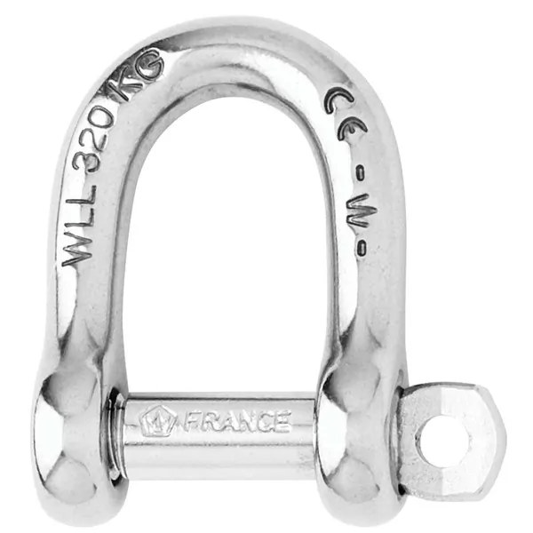 Wichard Marine 01204 — Wichard Self-Locking D Shackle - Diameter 8mm - 5/16"