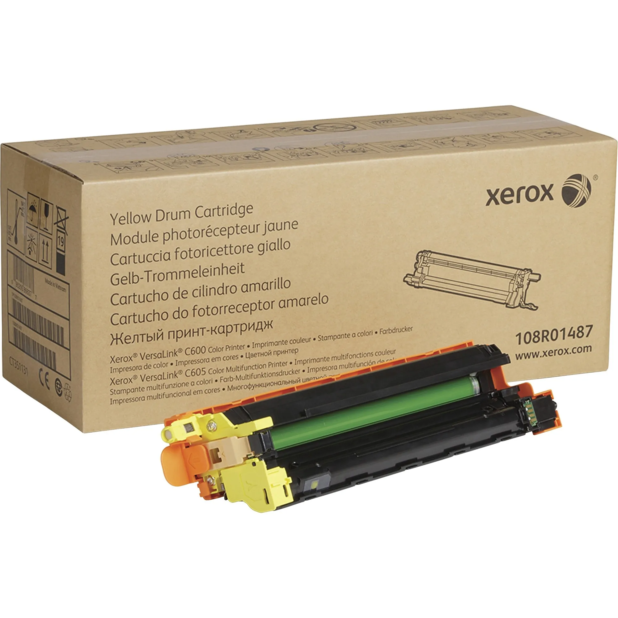 XEROX 108R01487 — GENUINE XEROX YELLOW DRUM CARTRIDGE FOR VERSALINK C600/C605
