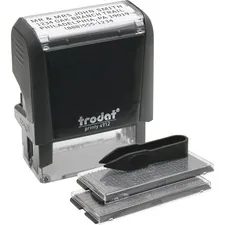 Trodat GmbH TDT 5915 — Trodat Do-it-Yourself Stamp - Date Stamp - 4 Characters/Line - 0.75 Impression Width x 1.88 Impression Length - 10000 Impression(s) - Black - Recycled - 1 Each
