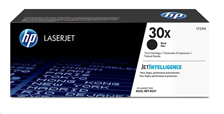 HP HEWCF230X — HP 30x Black Toner Cartridge For LaserJet CF230X